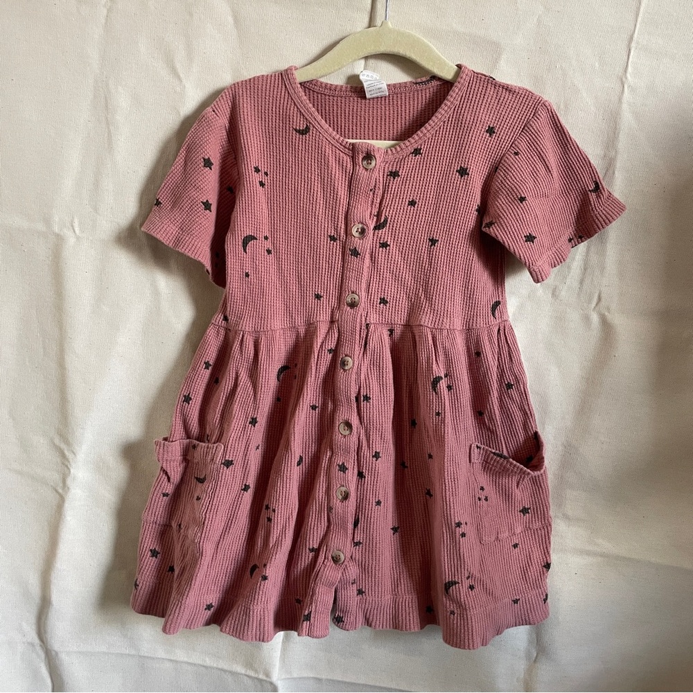 Kate Quinn Pink Waffle Dress